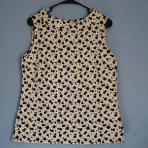 Talbot's Medium Women's Sleeveless Top with Button Up Back Neckline NWOT